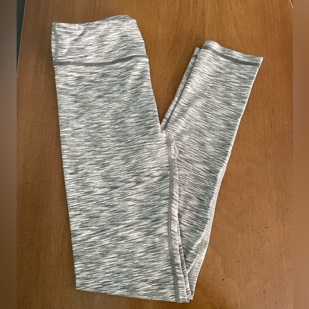 Like New - Grey and White Athletic Leggings
